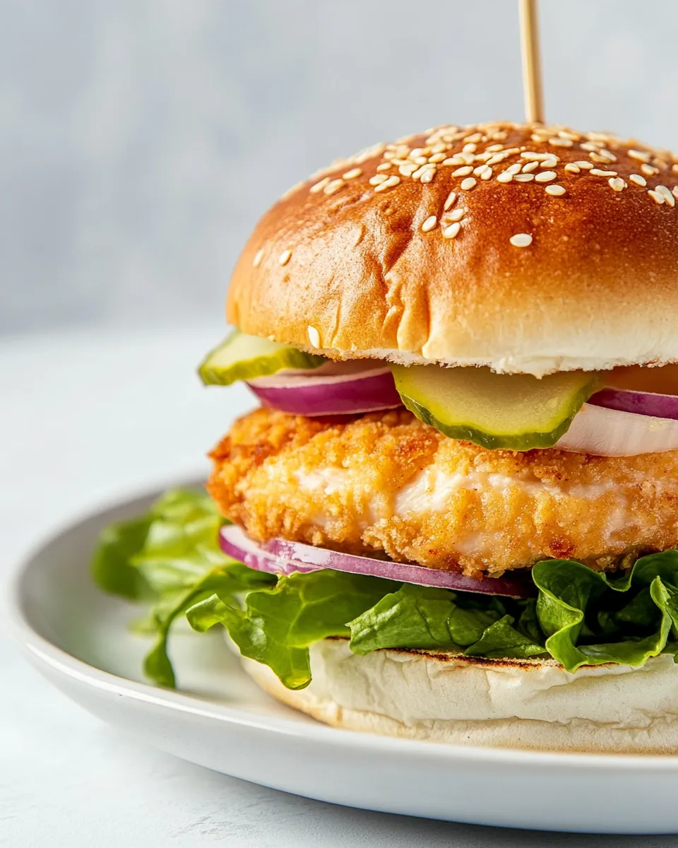 Classic Chicken Burger recipe image