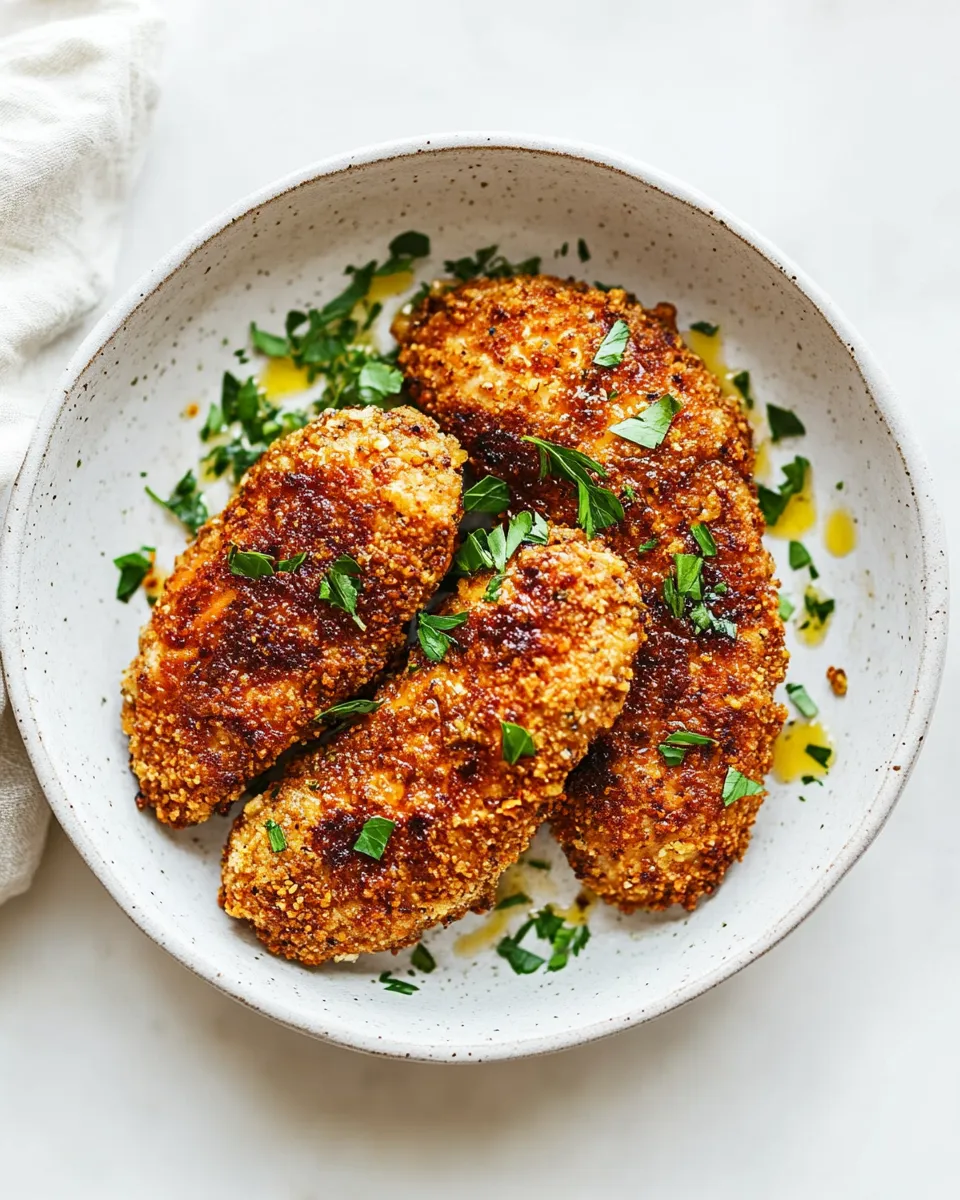 Delicious Chicken Cutlets plate image