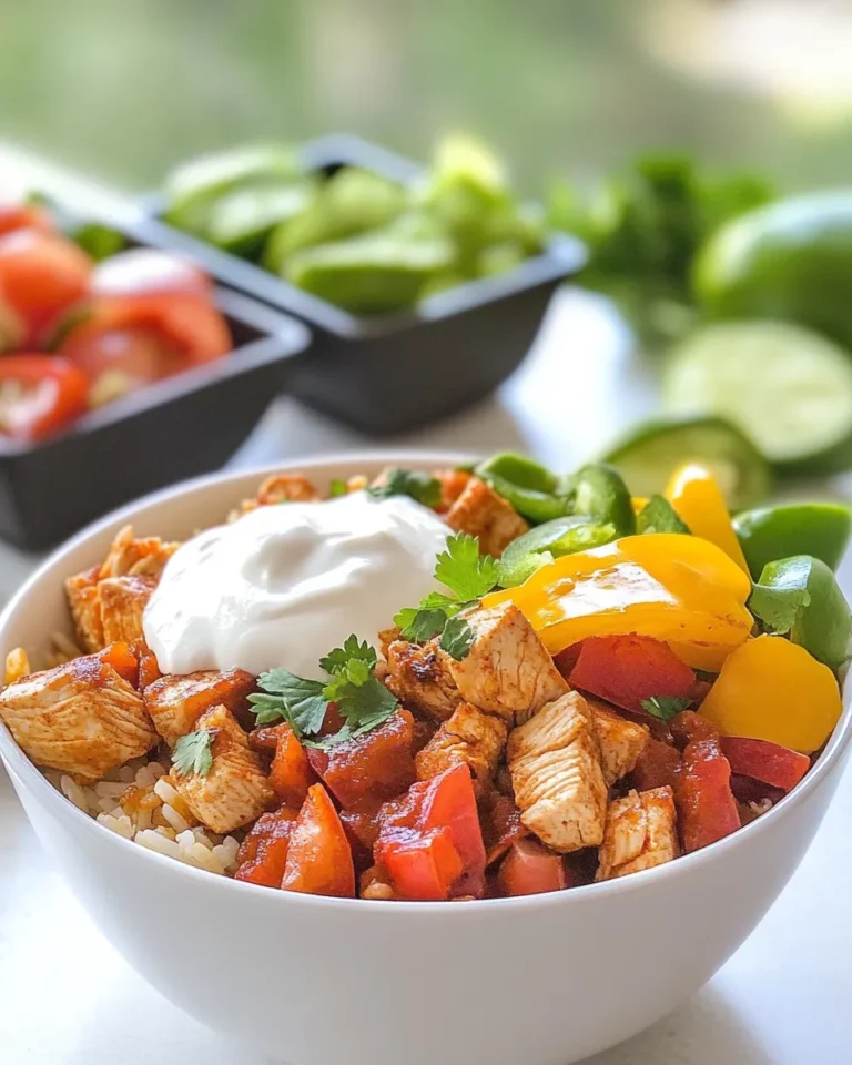 Homemade Chicken Fajita Rice Bowl photo