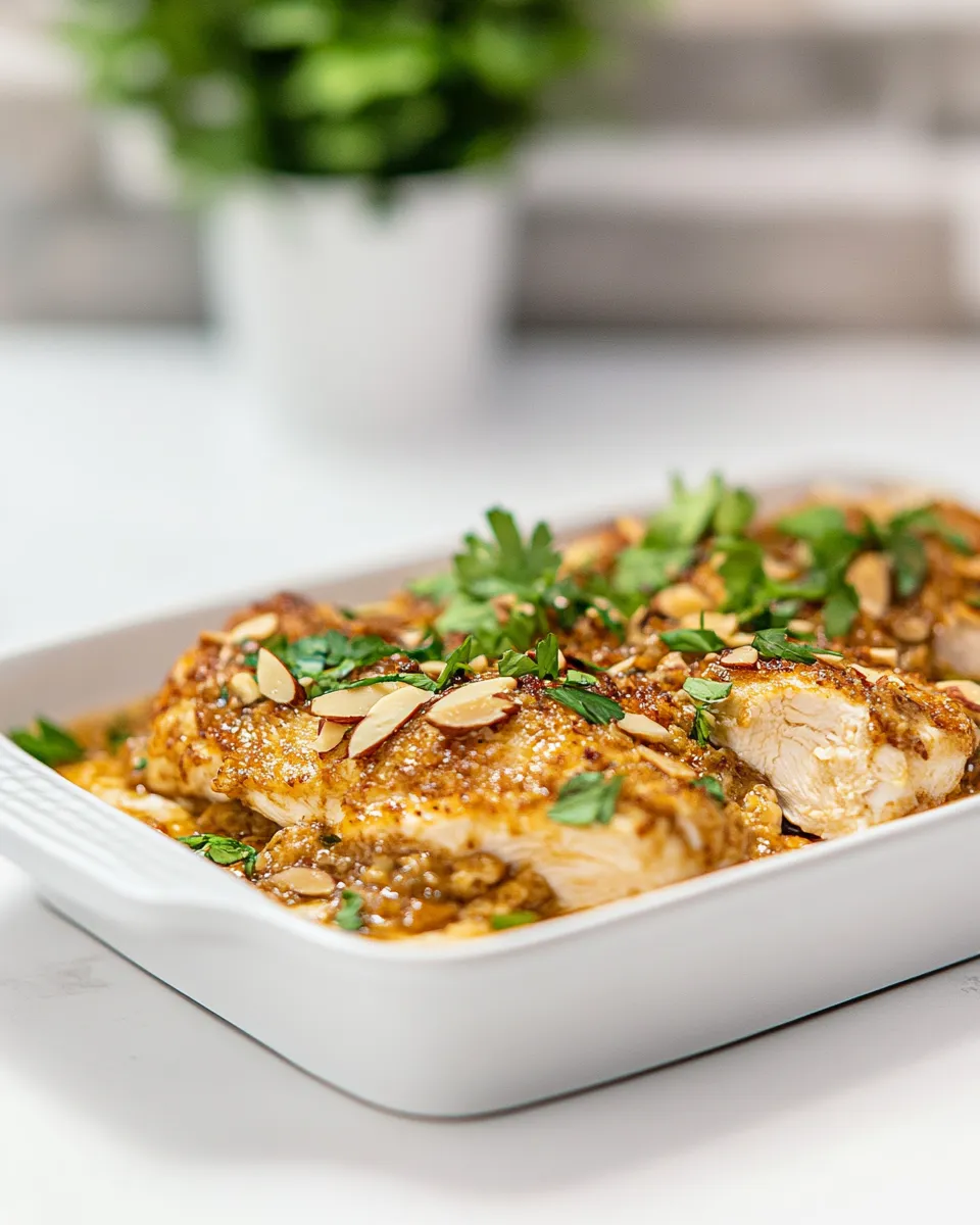 Easy Chicken with Almond Butter food shot