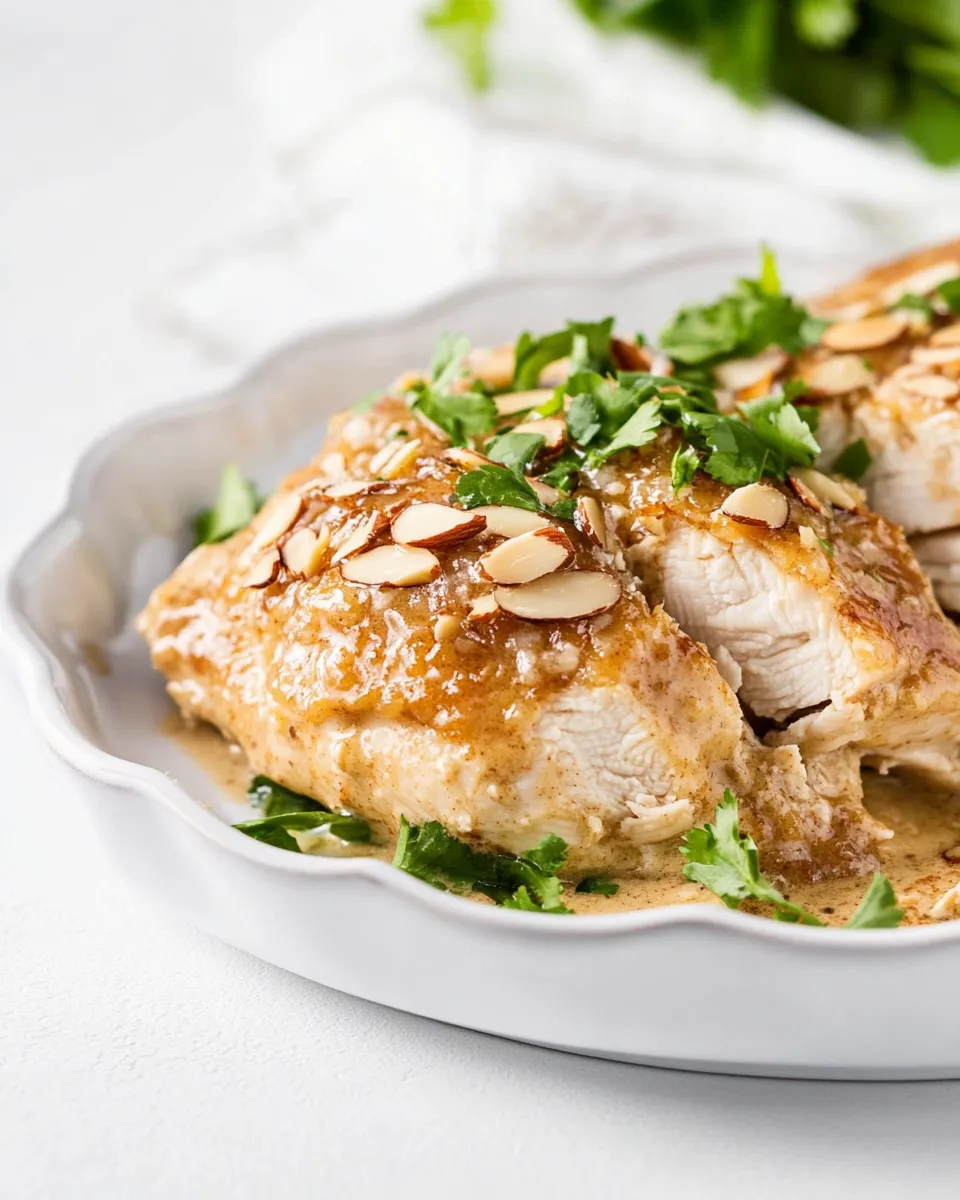Delicious Chicken with Almond Butter plate image