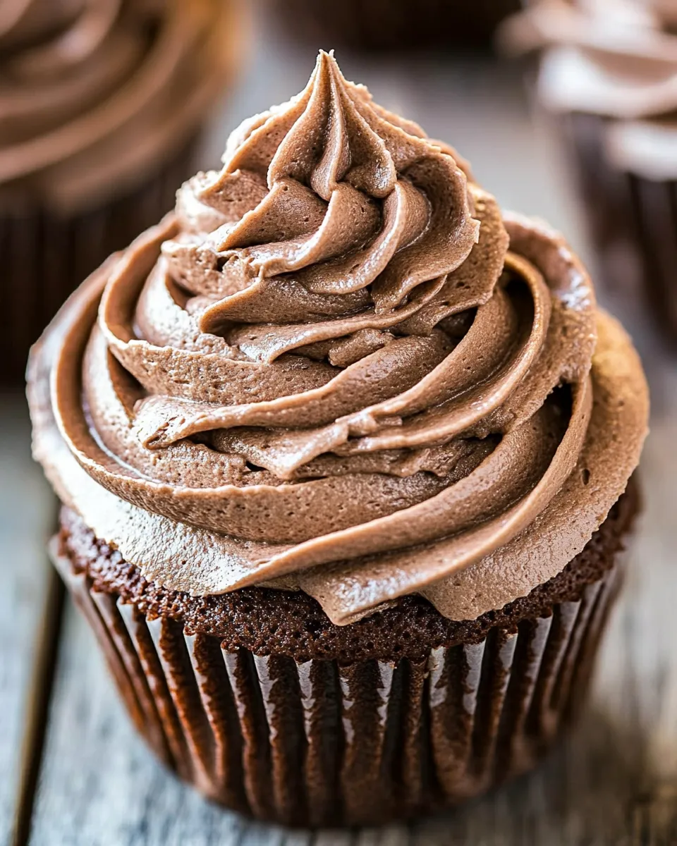 Easy Chocolate Buttercream Frosting Recipe recipe image