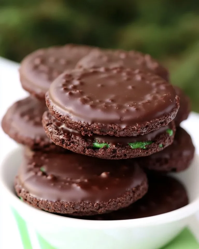 Homemade Chocolate Mint Wafers recipe photo