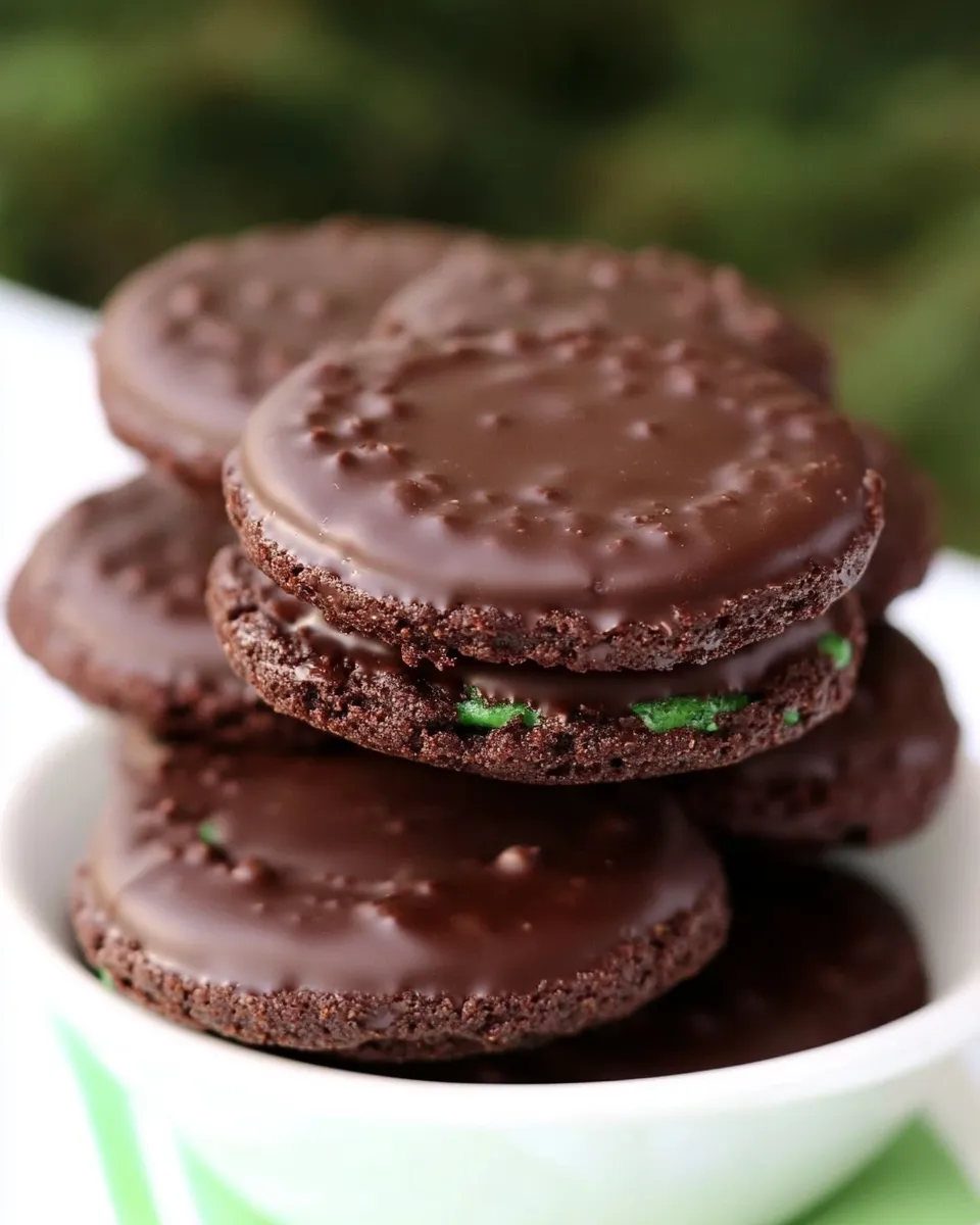 Homemade Chocolate Mint Wafers recipe photo