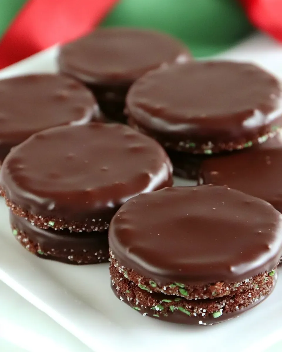 Classic Chocolate Mint Wafers dish photo