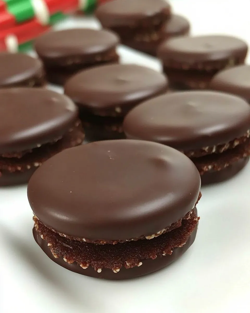 Easy Chocolate Mint Wafers food shot
