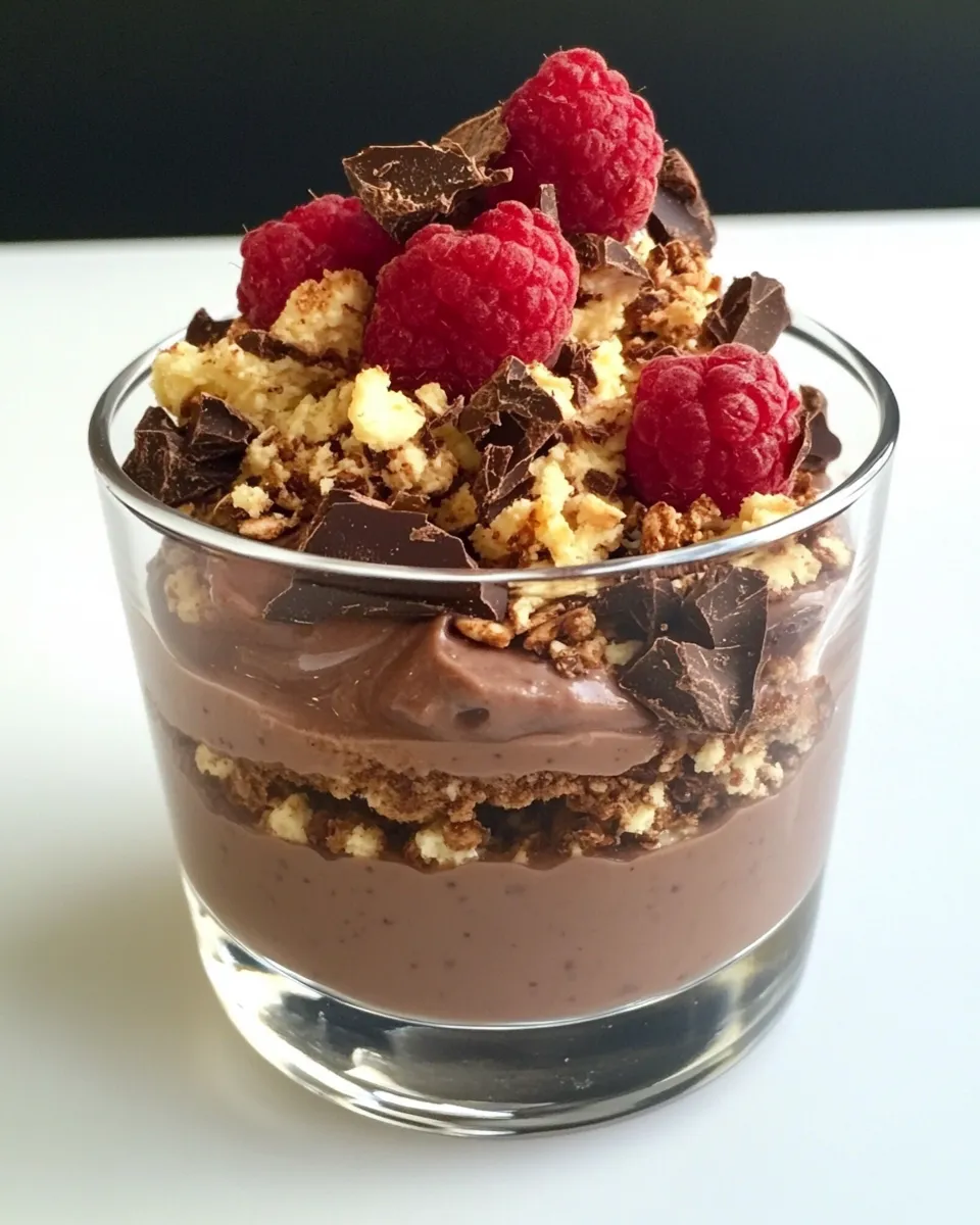 Homemade Chocolate Yogurt Parfait photo