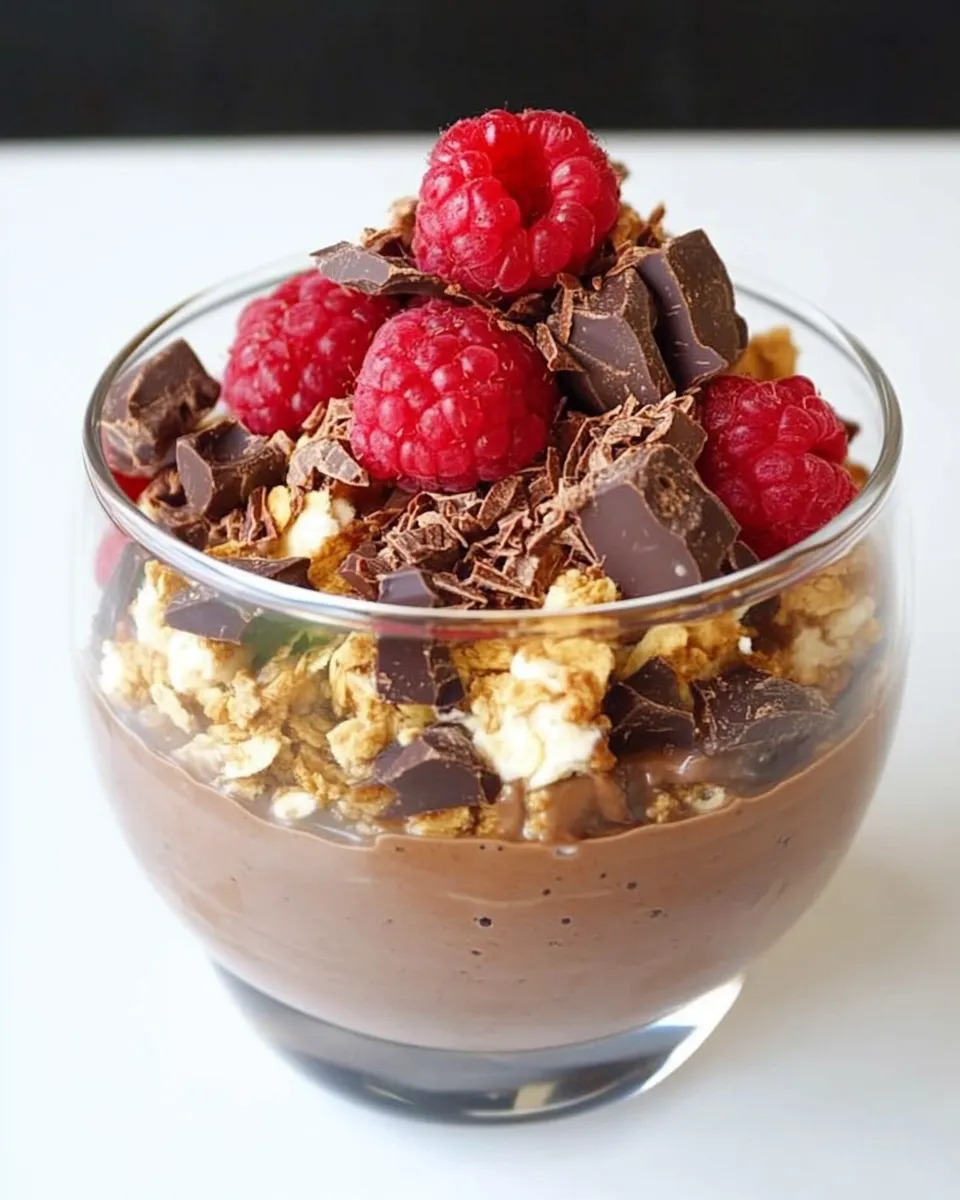 Delicious Chocolate Yogurt Parfait plate image