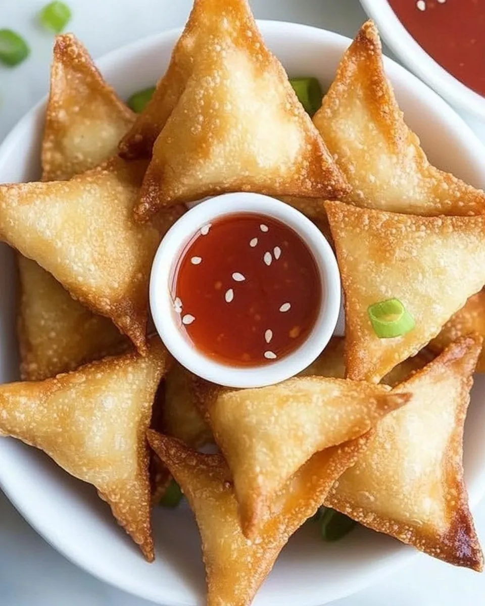 Easy Crab Rangoon food shot