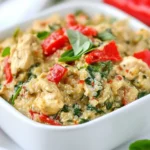 Homemade Creamy Spinach and Artichoke Chicken Quinoa recipe photo