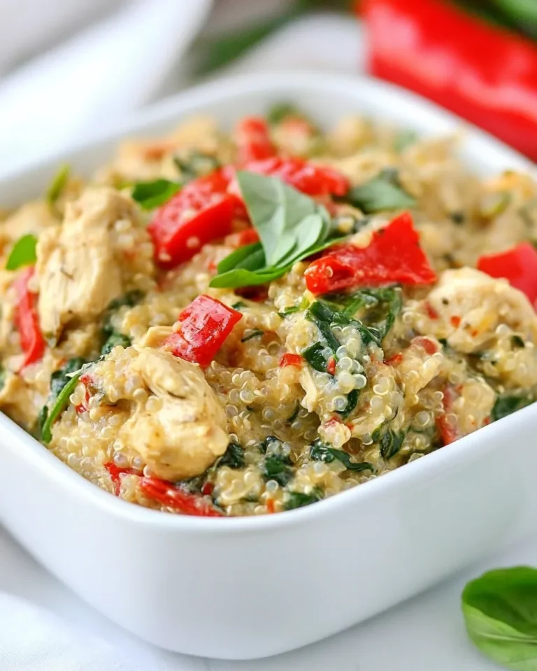Homemade Creamy Spinach and Artichoke Chicken Quinoa recipe photo