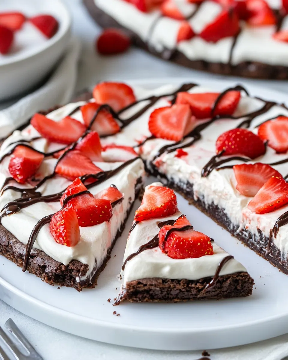 Homemade Easy Brownie Pizza photo