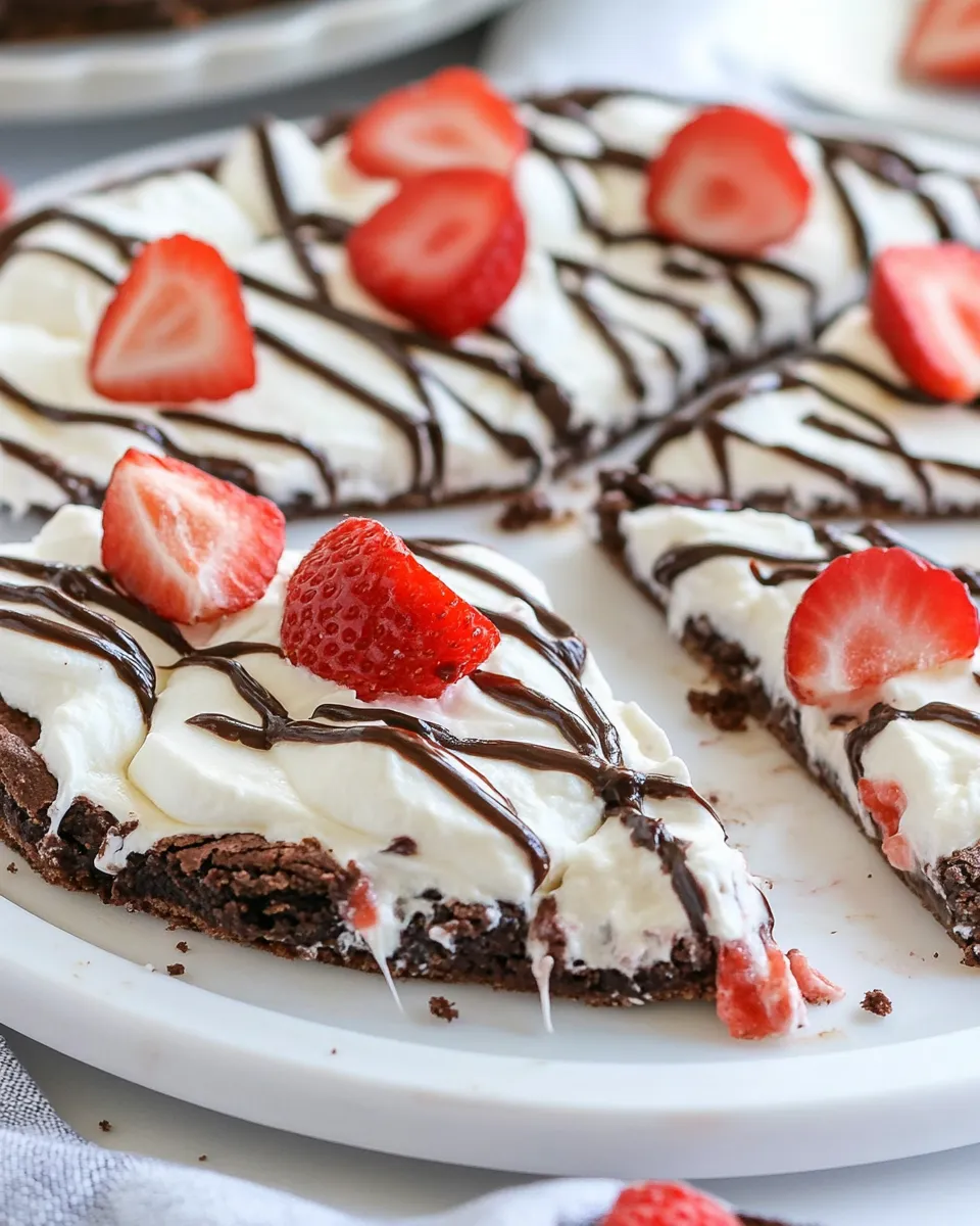 Classic Easy Brownie Pizza recipe image