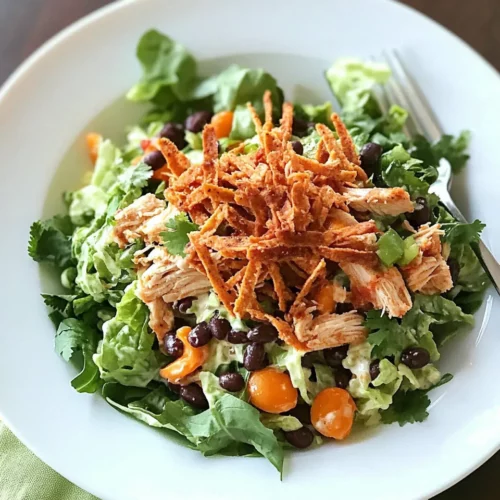 Homemade Easy Crock Pot Chicken and Black Bean Taco Salad photo
