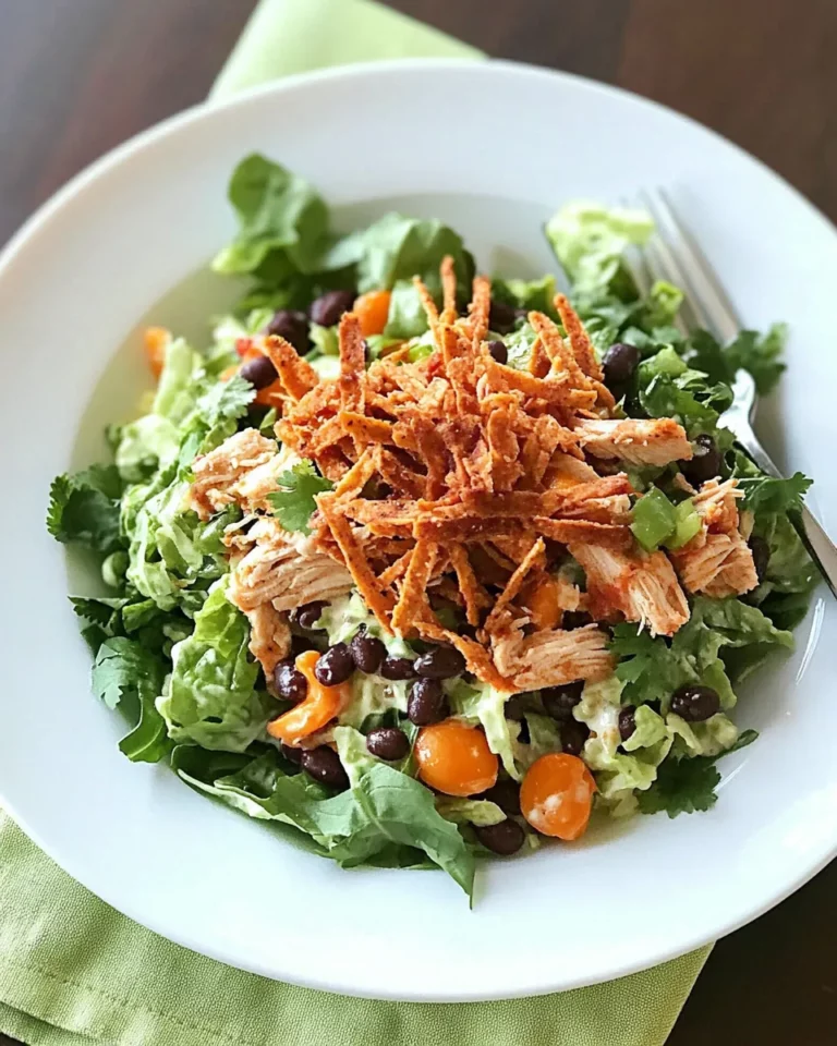 Homemade Easy Crock Pot Chicken and Black Bean Taco Salad photo