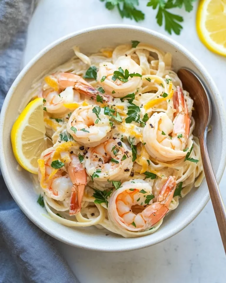 Homemade Easy Lemon Garlic Shrimp Pasta (Dairy-Free) photo