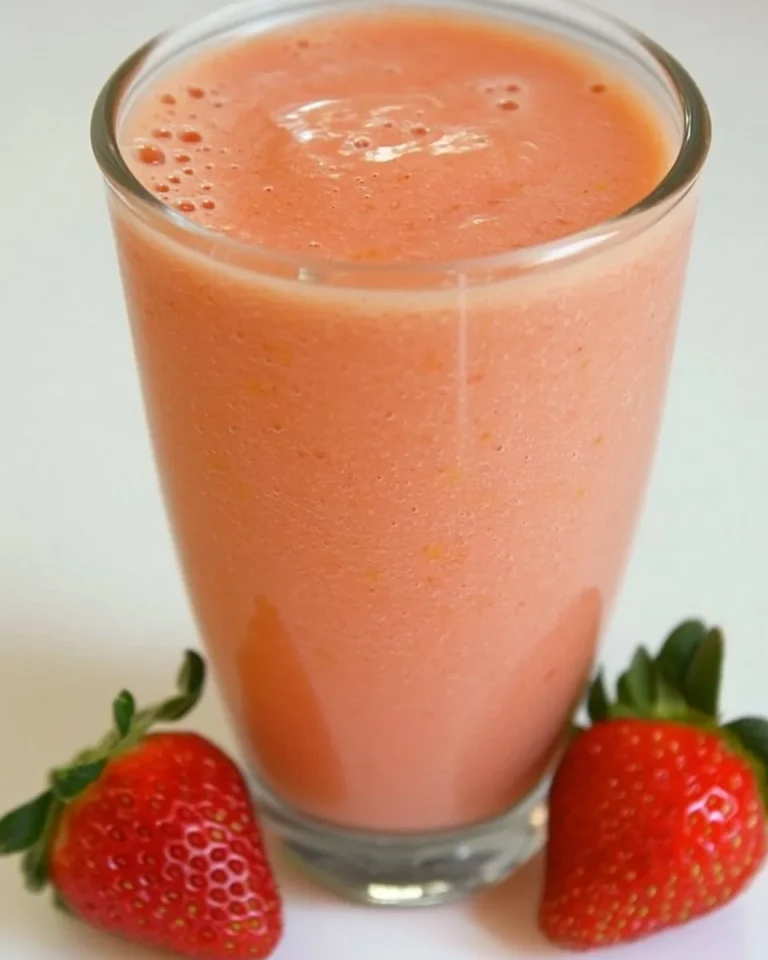 Homemade Easy Strawberry Mango Smoothie Recipe photo