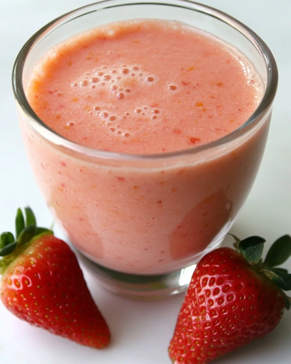 Classic Easy Strawberry Mango Smoothie Recipe image