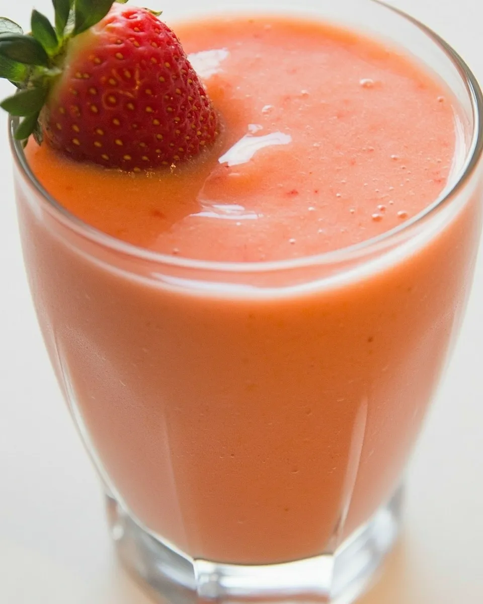 Delicious Easy Strawberry Mango Smoothie Recipe recipe photo