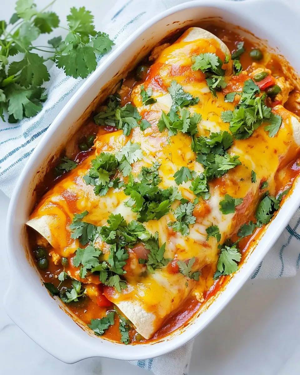 Easy Enchilada Chicken Roll-Ups food shot