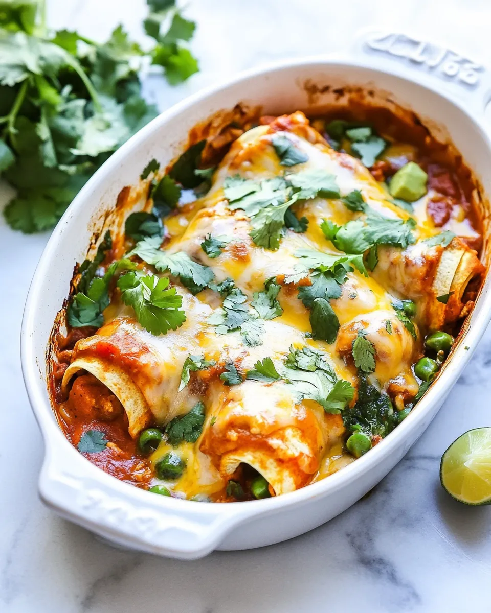 Delicious Enchilada Chicken Roll-Ups plate image