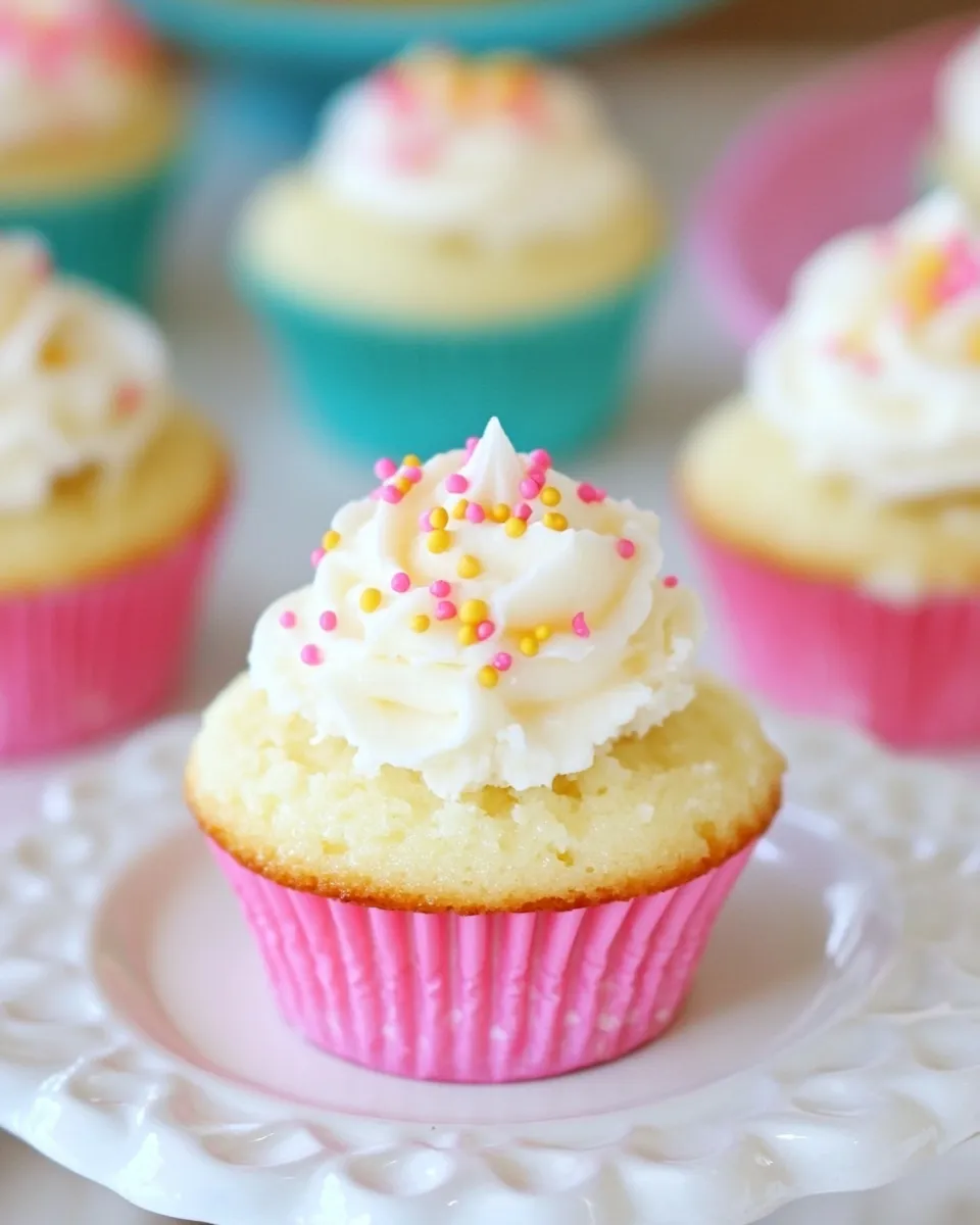 Easy French Vanilla Cheesecake Cupcakes image