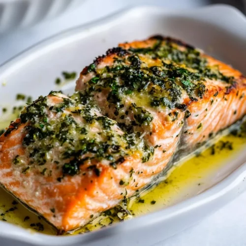 Homemade Garlic Butter Baked Salmon photo