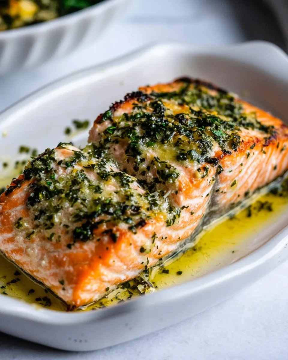 Homemade Garlic Butter Baked Salmon photo