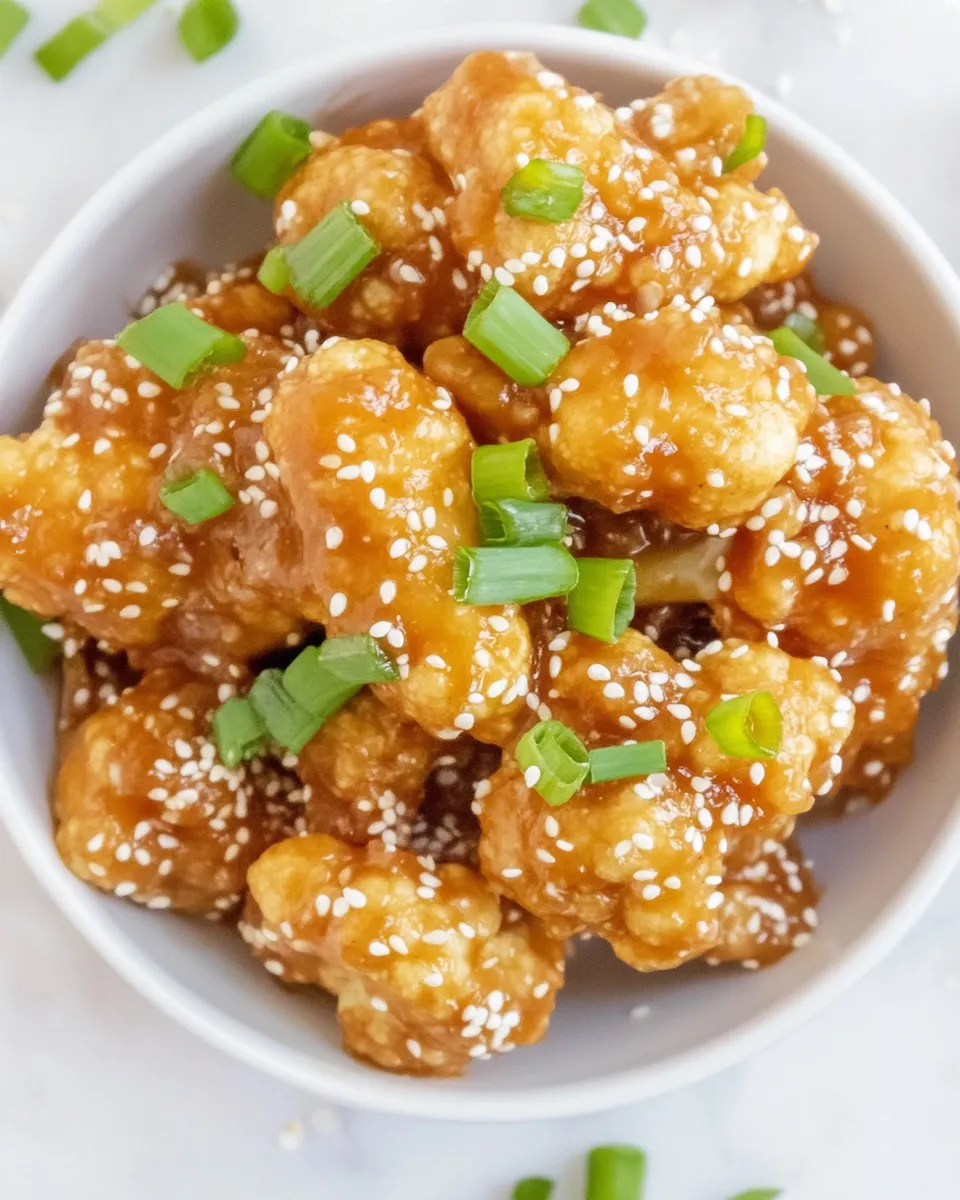 Homemade General Tsos Cauliflower recipe photo