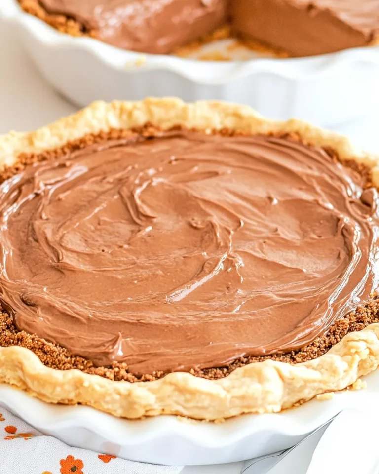 Delicious Homemade Chocolate Cream Pie photo
