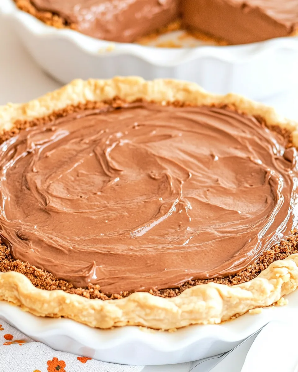 Delicious Homemade Chocolate Cream Pie photo