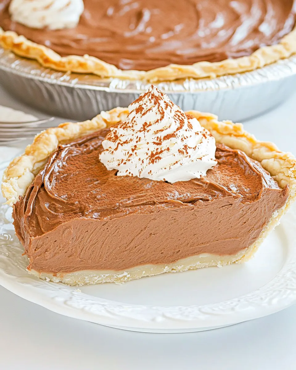 Easy Homemade Chocolate Cream Pie recipe photo