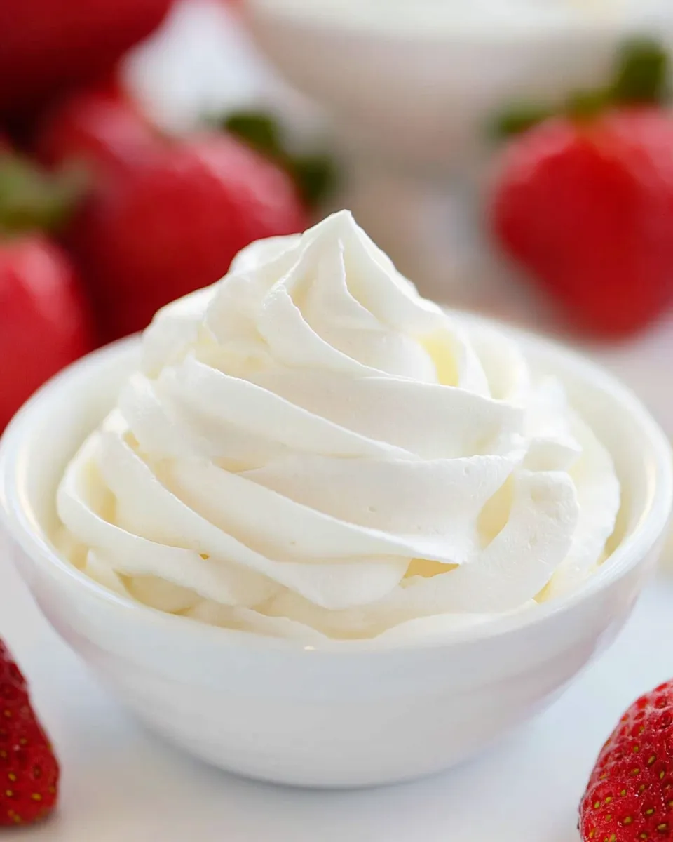 Delicious Homemade Whipped Cream dish photo