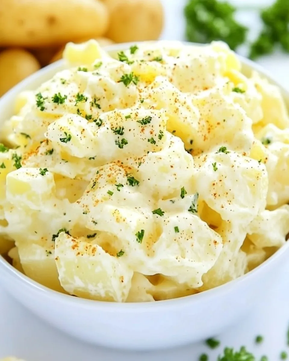 Delicious Instant Pot Potato Salad plate image