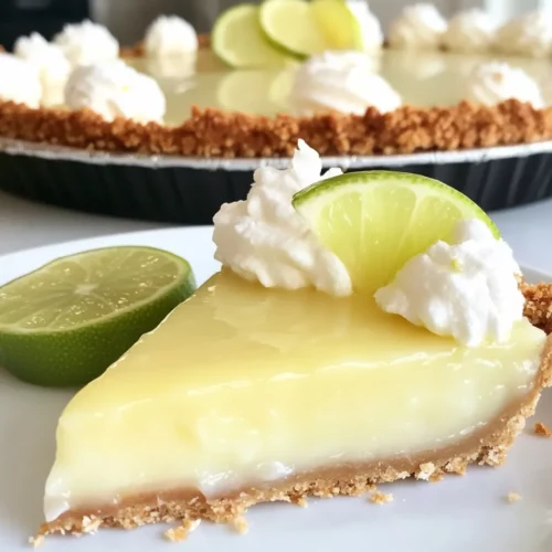 Homemade Key Lime Pie with Coconut Macaroon Crust photo