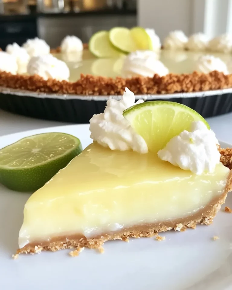 Homemade Key Lime Pie with Coconut Macaroon Crust photo
