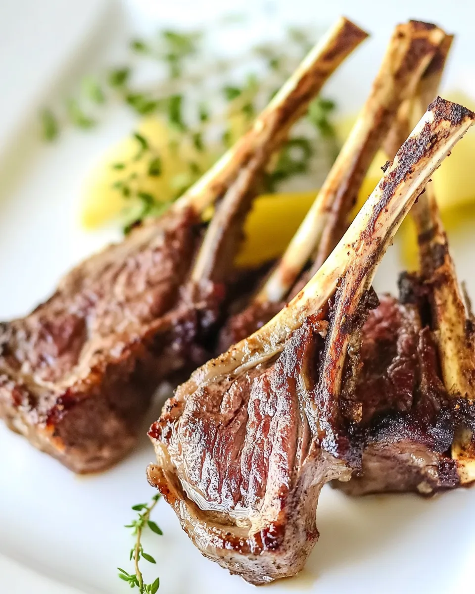 Homemade Lamb Lollipops photo
