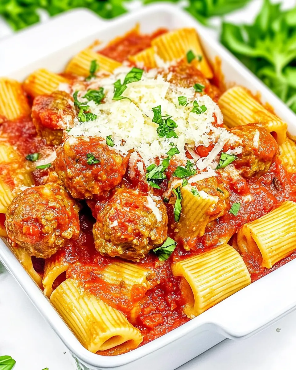 Homemade Meatball Rigatoni photo