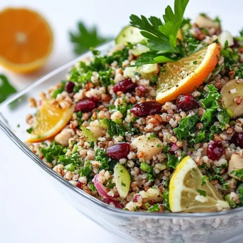 Homemade Mixed Grain Kale Citrus Salad photo