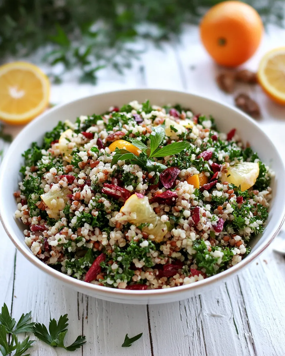 Classic Mixed Grain Kale Citrus Salad image