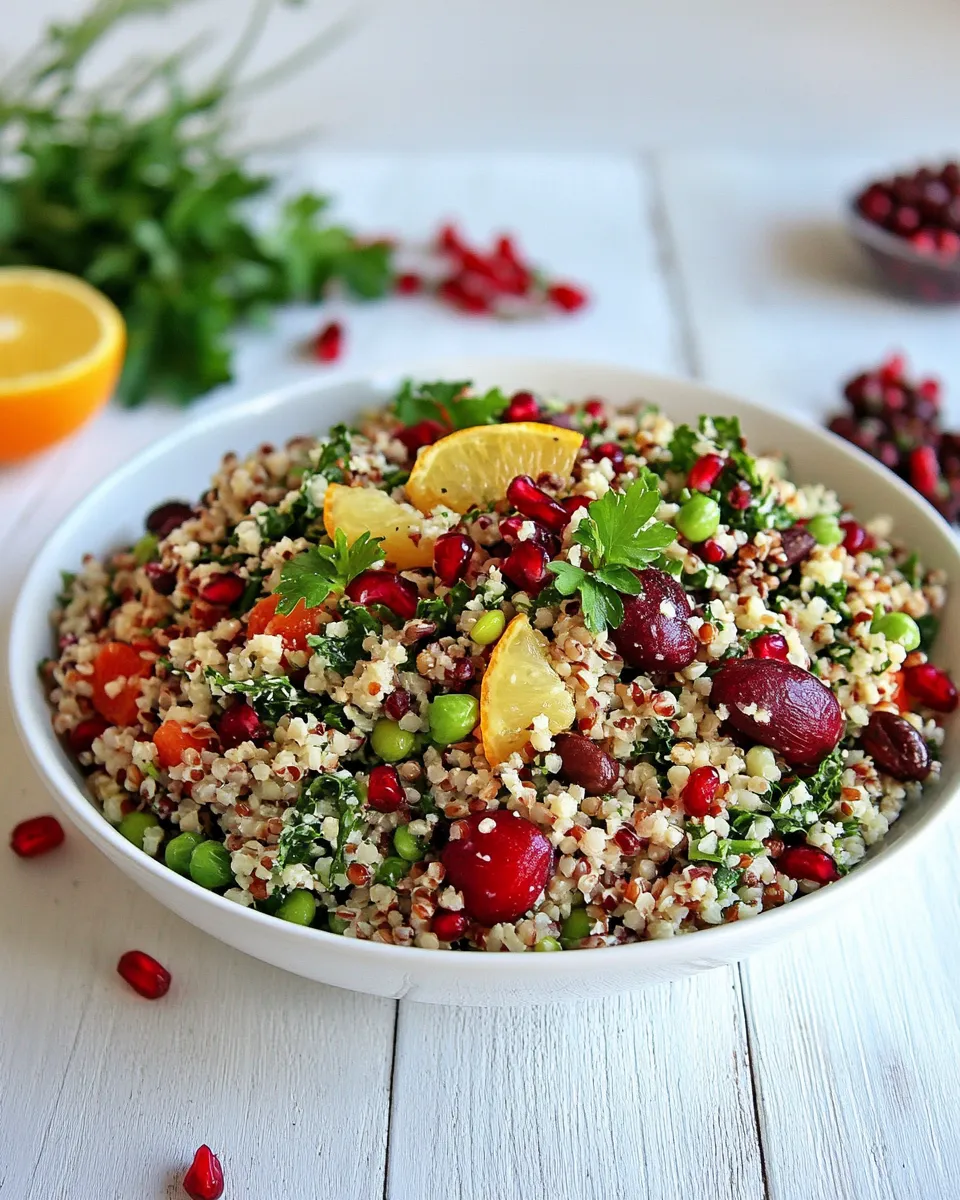 Easy Mixed Grain Kale Citrus Salad recipe photo