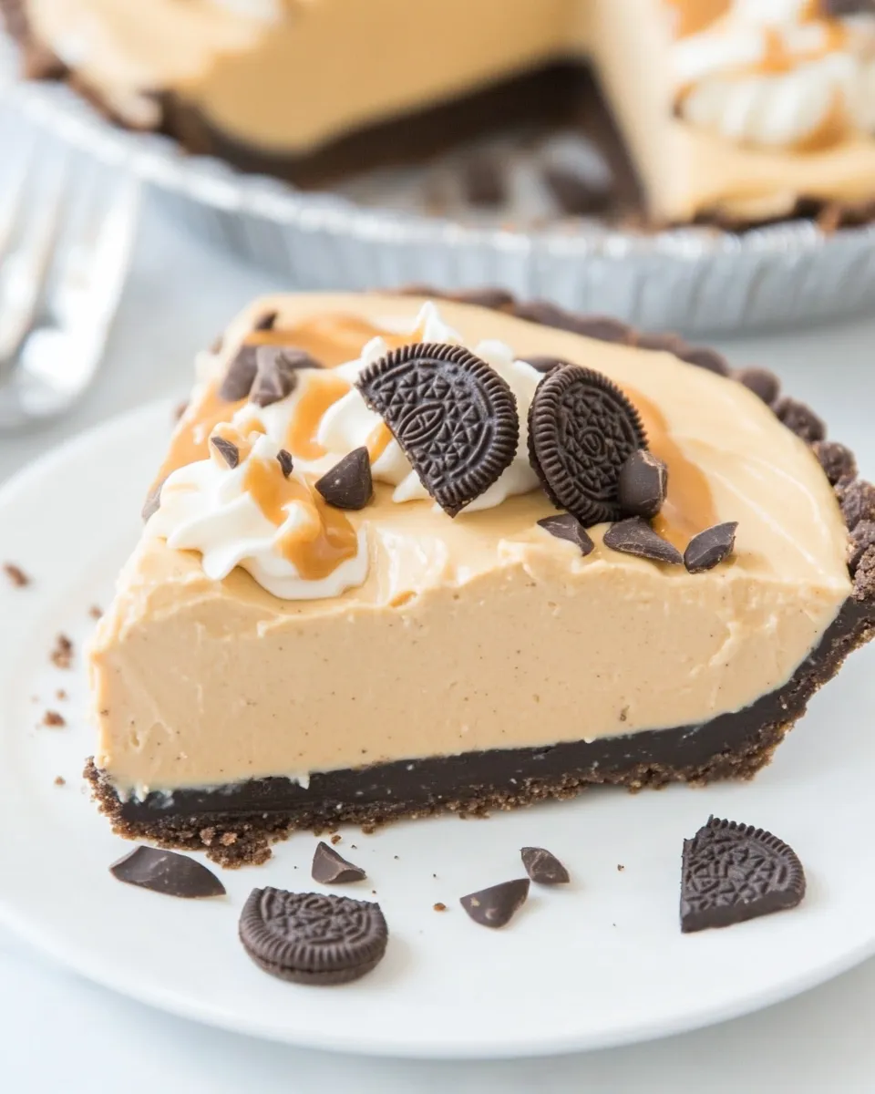 Delicious No-Bake Peanut Butter Silk Oreo Pie picture