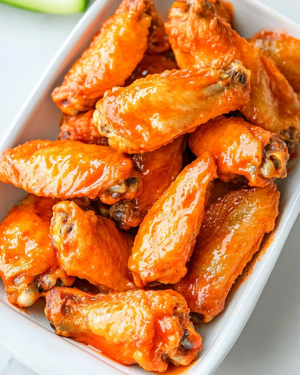 Easy Oven Baked Buffalo Wings recipe image