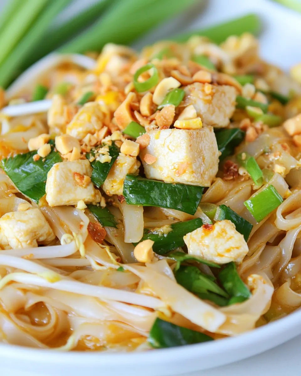 Delicious Pad Thai at Home plate image