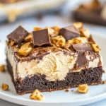 Homemade Peanut Butter Ice Cream Brownies photo
