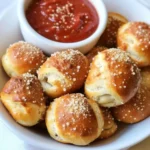 Homemade Pizza Pretzel Bites recipe photo