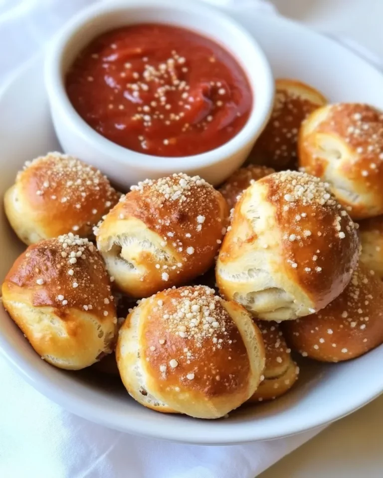 Homemade Pizza Pretzel Bites recipe photo