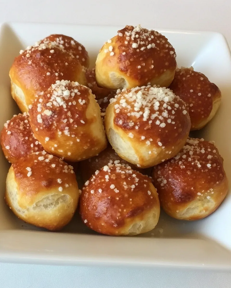 Easy Pizza Pretzel Bites food shot