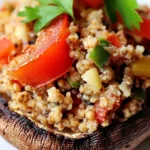 Delicious Quinoa Stuffed Portobello Mushrooms photo