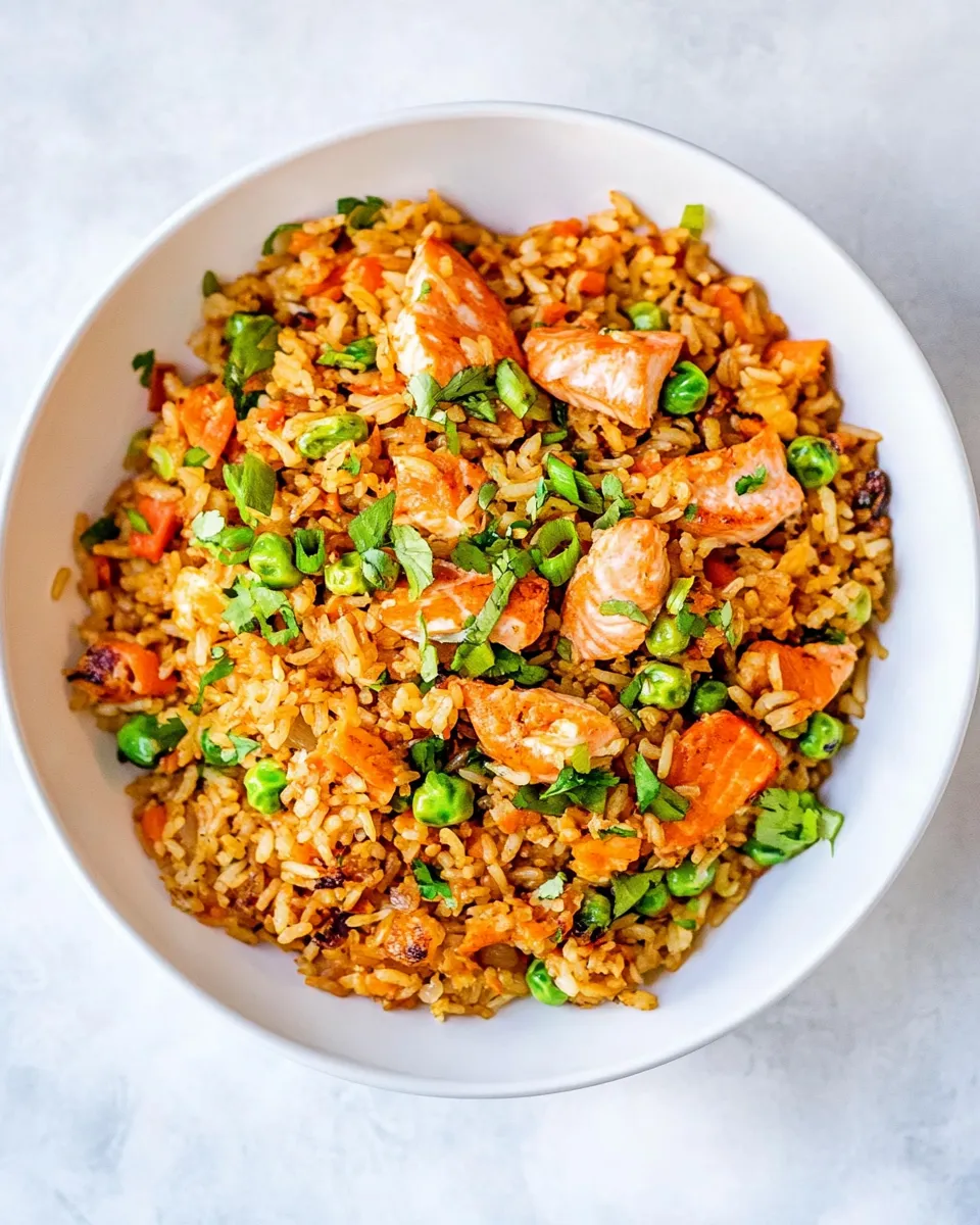 Easy Salmon Fried Rice recipe photo